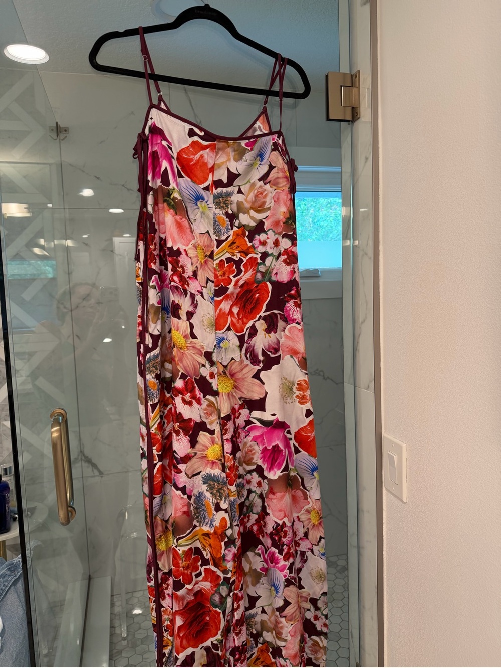 Floral Slip Maxi Dress in Multicolor
